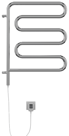 Электро 25 Ш-обр 450х570 поворотный Полотенцесушитель  TERMINUS Красноярск - фото 2